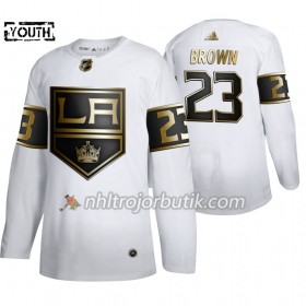 Barn Ishockey Los Angeles Kings tröja Dustin Brown 23 Adidas 2019-20 Golden Edition Vit Authentic